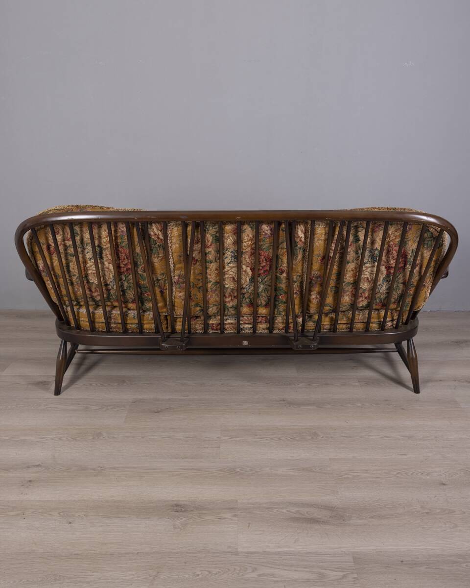 VINTAGE WOODEN SOFA FROM THE 1960S DESIGNED BY L. ERCOLANI FOR ERCOL