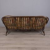 VINTAGE WOODEN SOFA FROM THE 1960S DESIGNED BY L. ERCOLANI FOR ERCOL