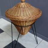 Rattan sewing basket 1950