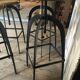 Lot of 4 industrial stools