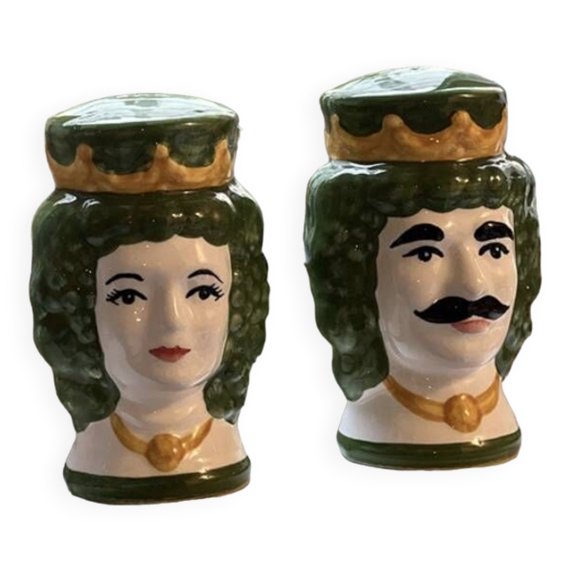 Green Sicilian salt & pepper