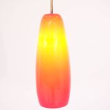 Italian lamp in red opaline - 1970s