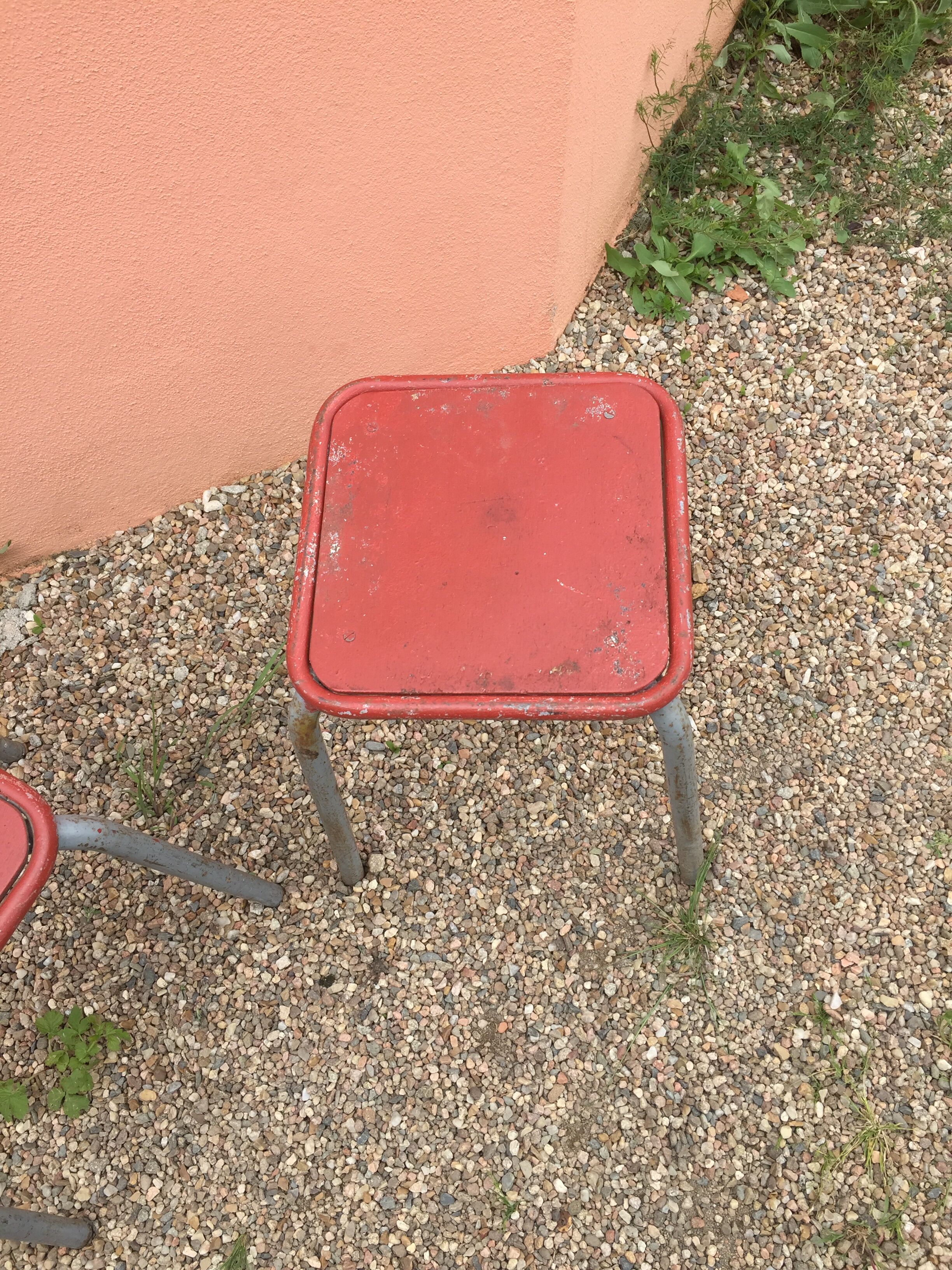 Pair of industrial stools