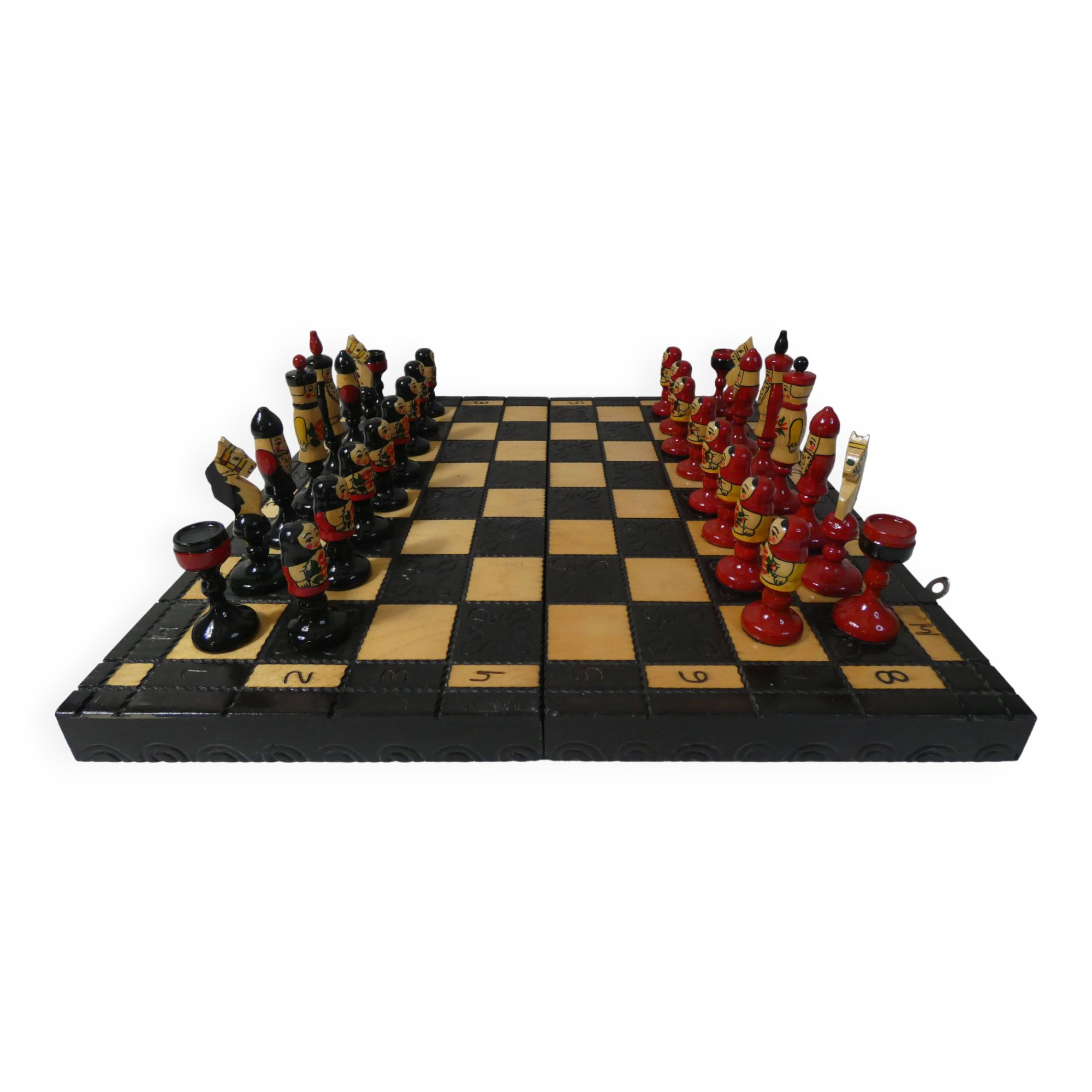 Khokhloma chess game
