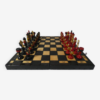 Khokhloma chess game