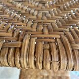 Bamboo and macrame plant holder
