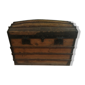 Old domed trunk early twentieth vintage