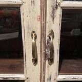 Beige lacquered teak sideboard