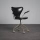 First edition Arne Jacobsen model 3217 office chair for Fritz Hansen, Denmark, 1950s