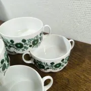 Bouillon bowls, vintage soup Rosenthal Monbijou Giscard