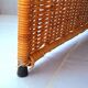 Wicker bedside table or side table from the 1960s.
