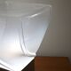 Opalescent Murano glass lamp by Leucos, Italy 1980's
