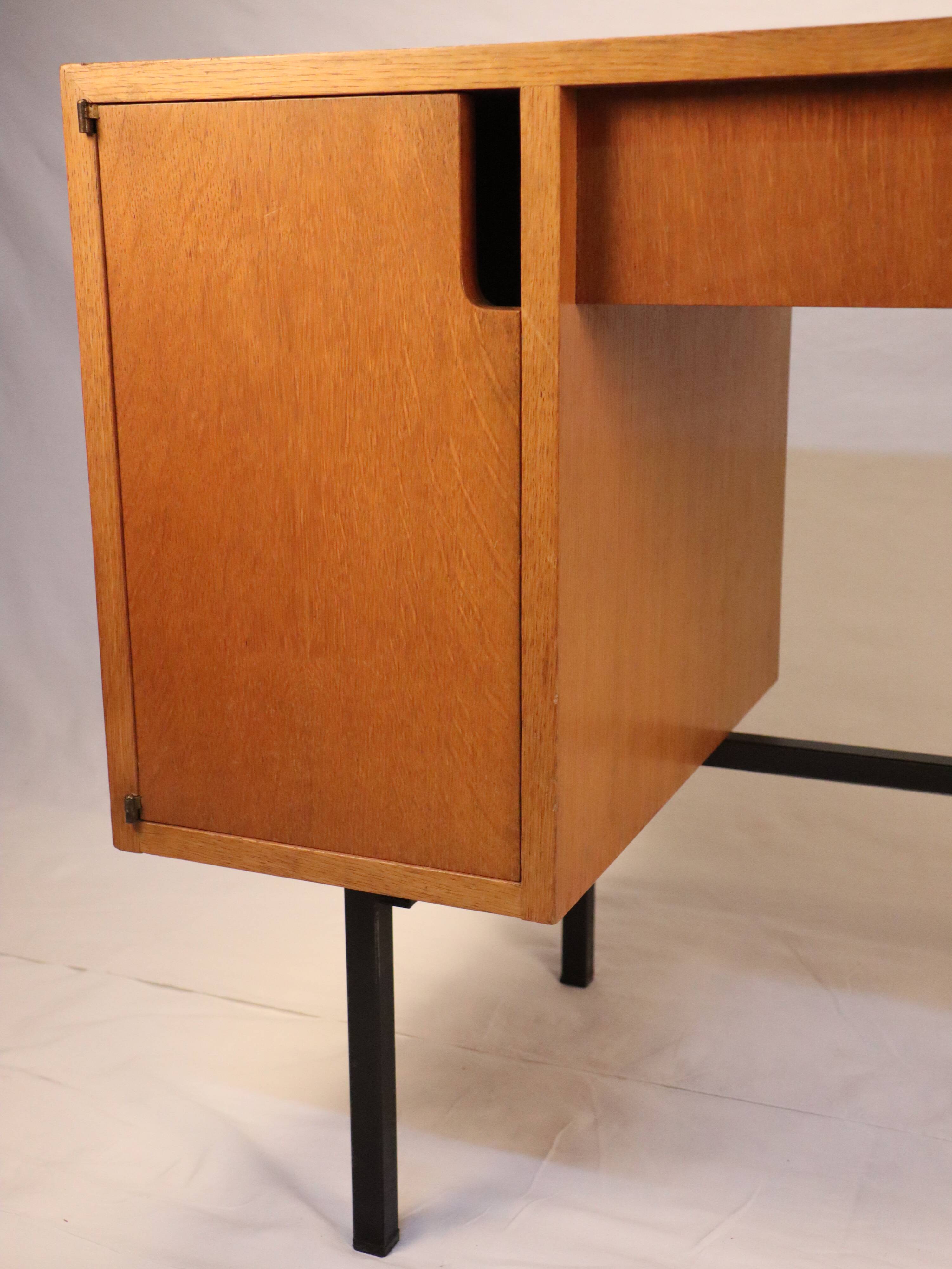 Vintage desk Jacques Hitier 1950