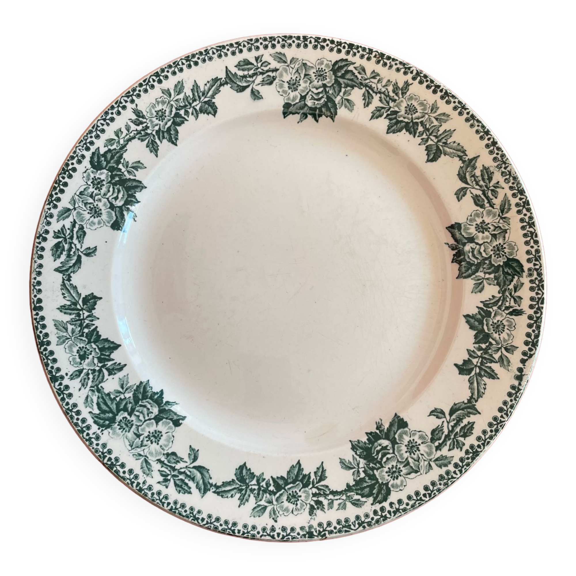 Serving dish in Iron Earth. Debray model institution Guadeloupe