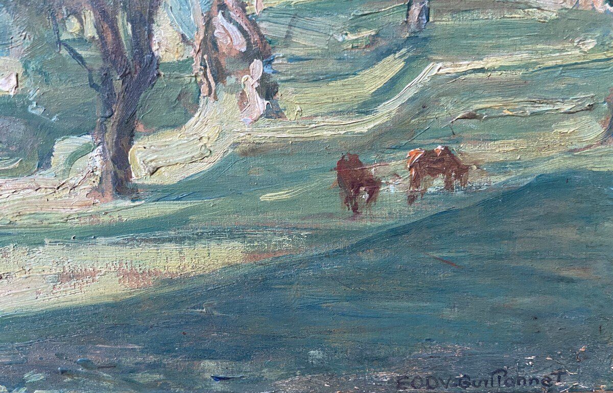 Octave Denis Victor Guillonnet (1872 - 1967) The Olive Trees,