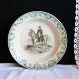 Napoleon plate, an old vegetable dish, 19th-century crockery.