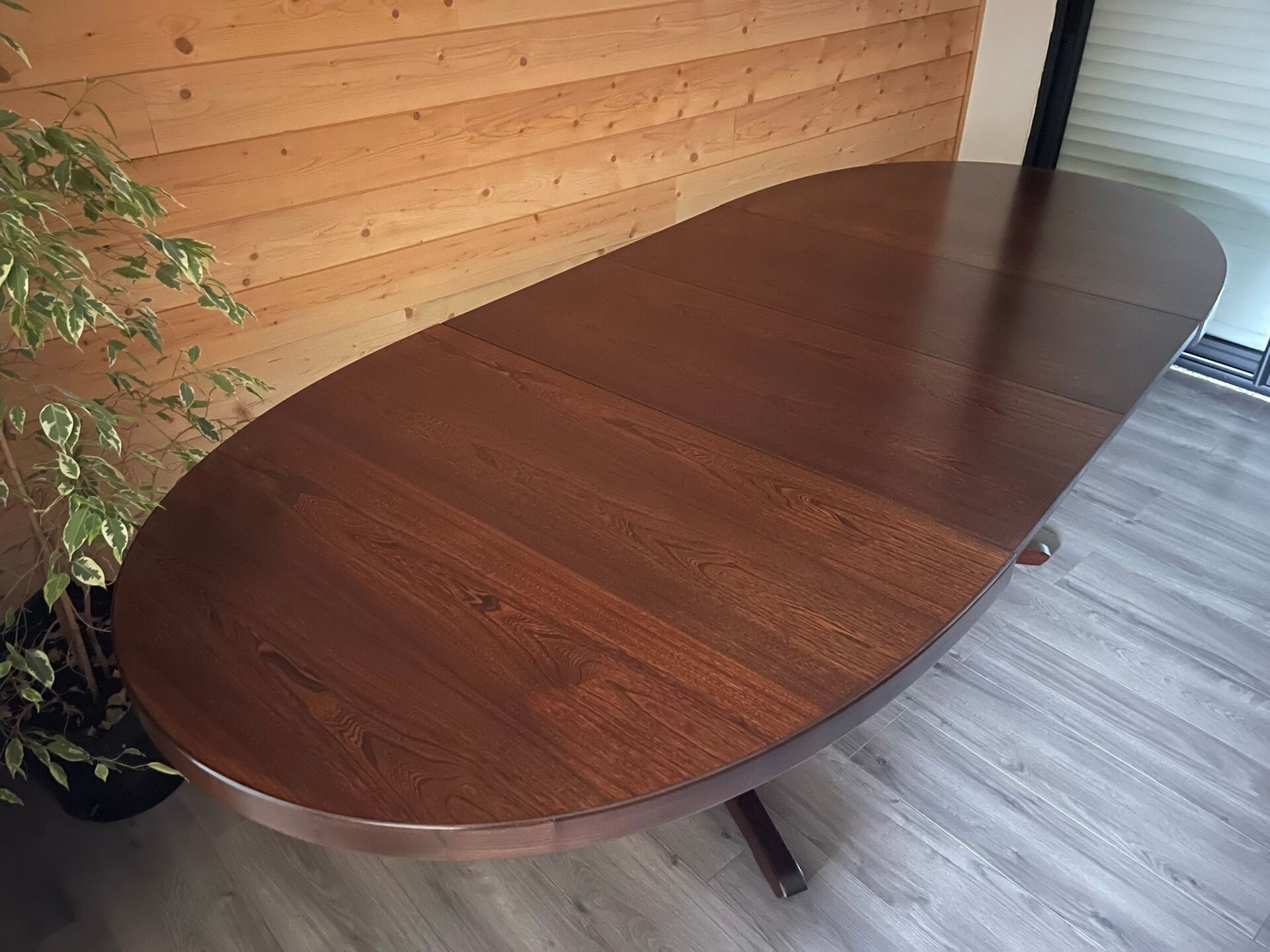 Table ovale extensible Baumann, deux rallonges