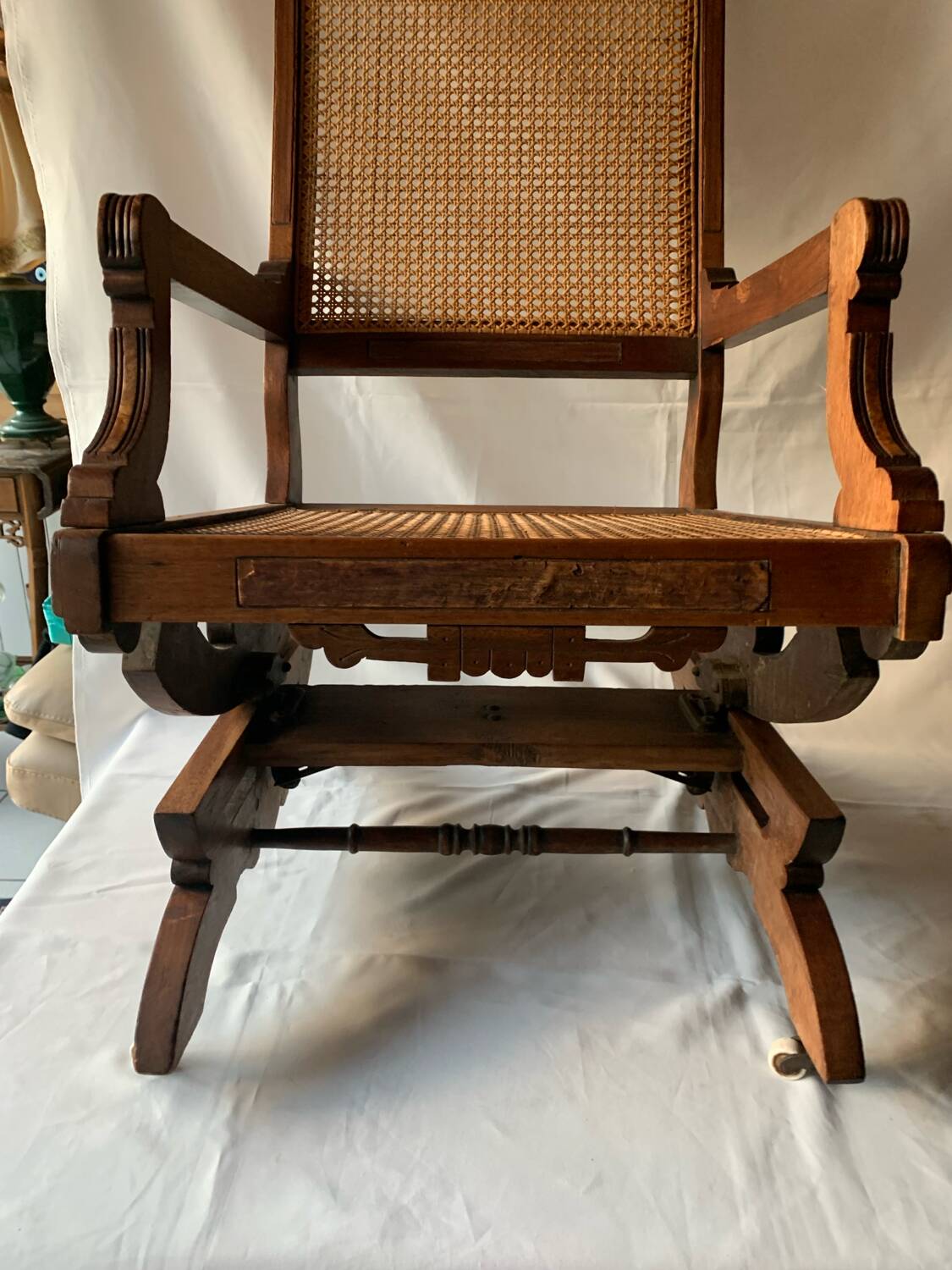 Cane armchair