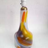 Large Holmegaard lamp base in coloured glass