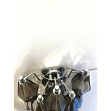 Set of Two “Poliedri” Murano Glass Wall Sconce in Venini Style