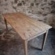 Farm table in solid oak, beech, and pine, early 20th century.