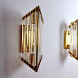 Pair of Venini sconces, Italy, 1980
