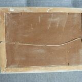 Peinture marine à l'huile accostage d'un voilier