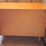 Scandinavian teak chest of drawers 1970 with 3 drawers