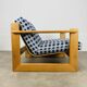 Armchair pine 70s chalet style