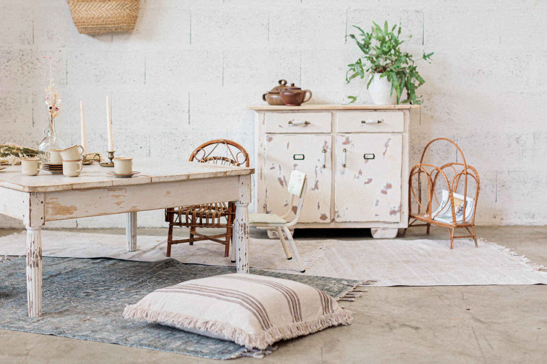 Children's rattan chair