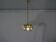 Italian brass and glass ceiling lamp, 1960s