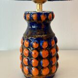 Upcycled table lamp from West Germany, Pop-Art vase by Bay Keramik