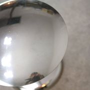 Mid-Century Italian Big Button Table Lamp in Chrome
