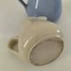 Duo of pastel ceramic milk jugs – Lavender blue & vintage cream