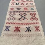 Ancien chemin de Kilim étroit turc 114x50 cm shabby chic, kelim vintage