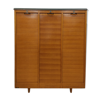 Meuble classeur de notaire a rideau triple Burwood