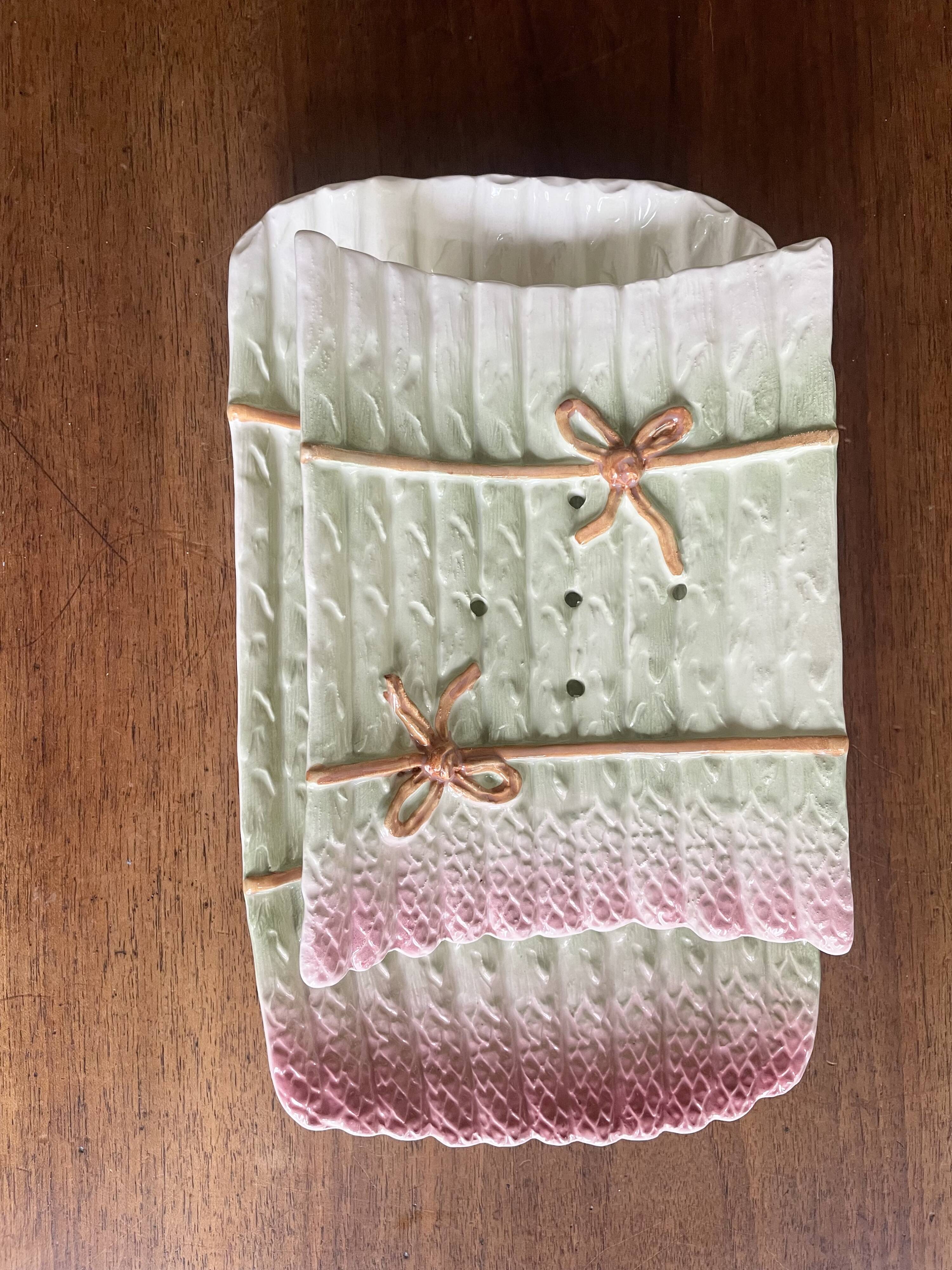 asparagus barbotine serving platters