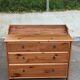 Commode scandinave en bois massif avec 4 tiroirs années 90