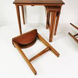 Mid Century Folding Tables, designed by P. Hundevad, Novy domov, Czechoslov