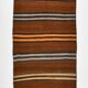 Burgundy & Red Persian Kilim Runner Rug, 75x387Cm