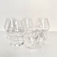 5 crystal cognac glasses from Saint-Louis