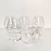 5 verres à cognac en cristal Saint-Louis