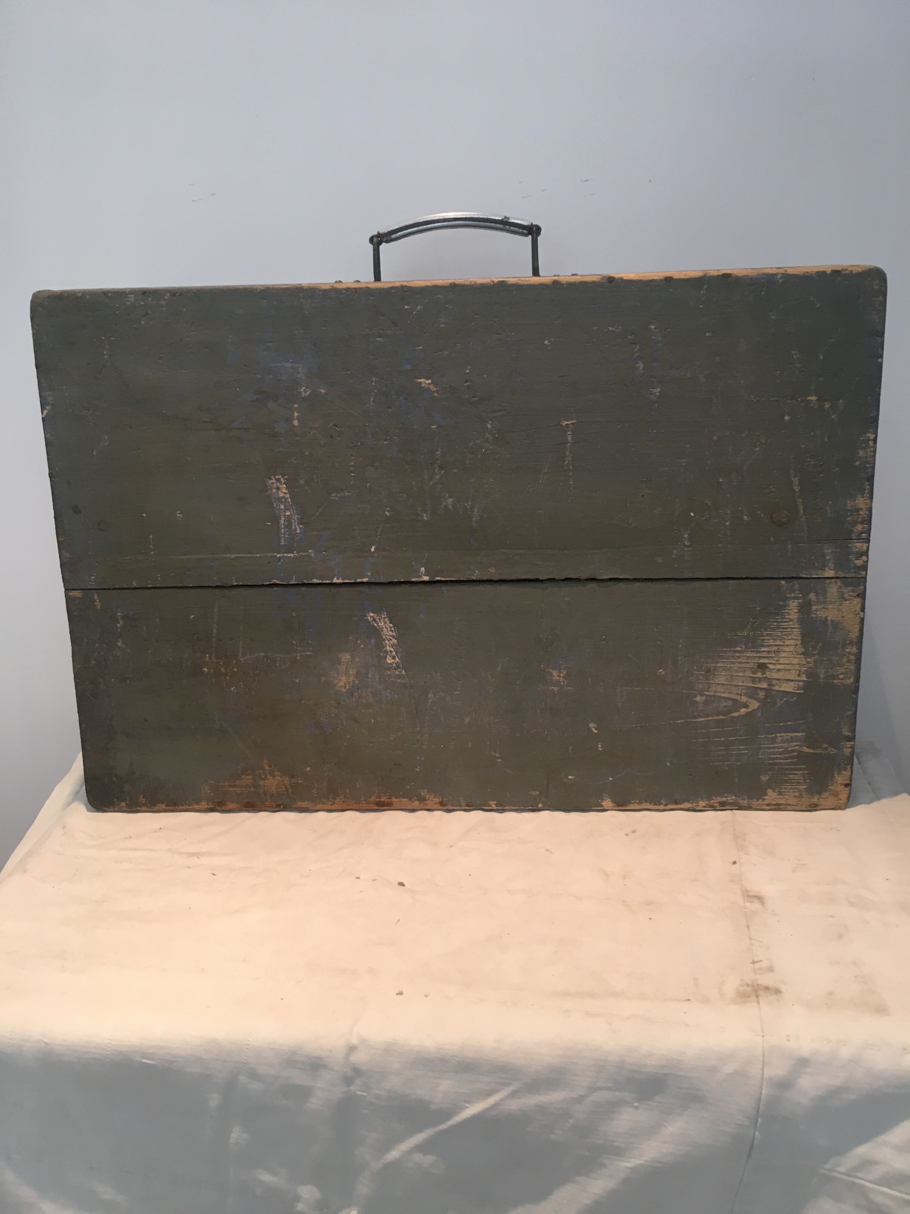 Wooden suitcase