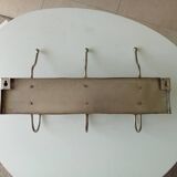 Unique vintage handcrafted wall coat rack in steel