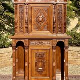 Walnut Cabinet with Marble Inlays Renaissance Style