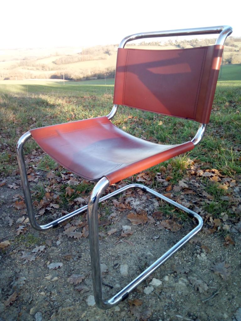 4 Marcel Breuer design chairs, model B33
