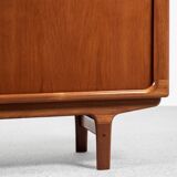 Mid-century Danish teak sideboard with tambour doors by Dyrlund 1960s - 170 cm