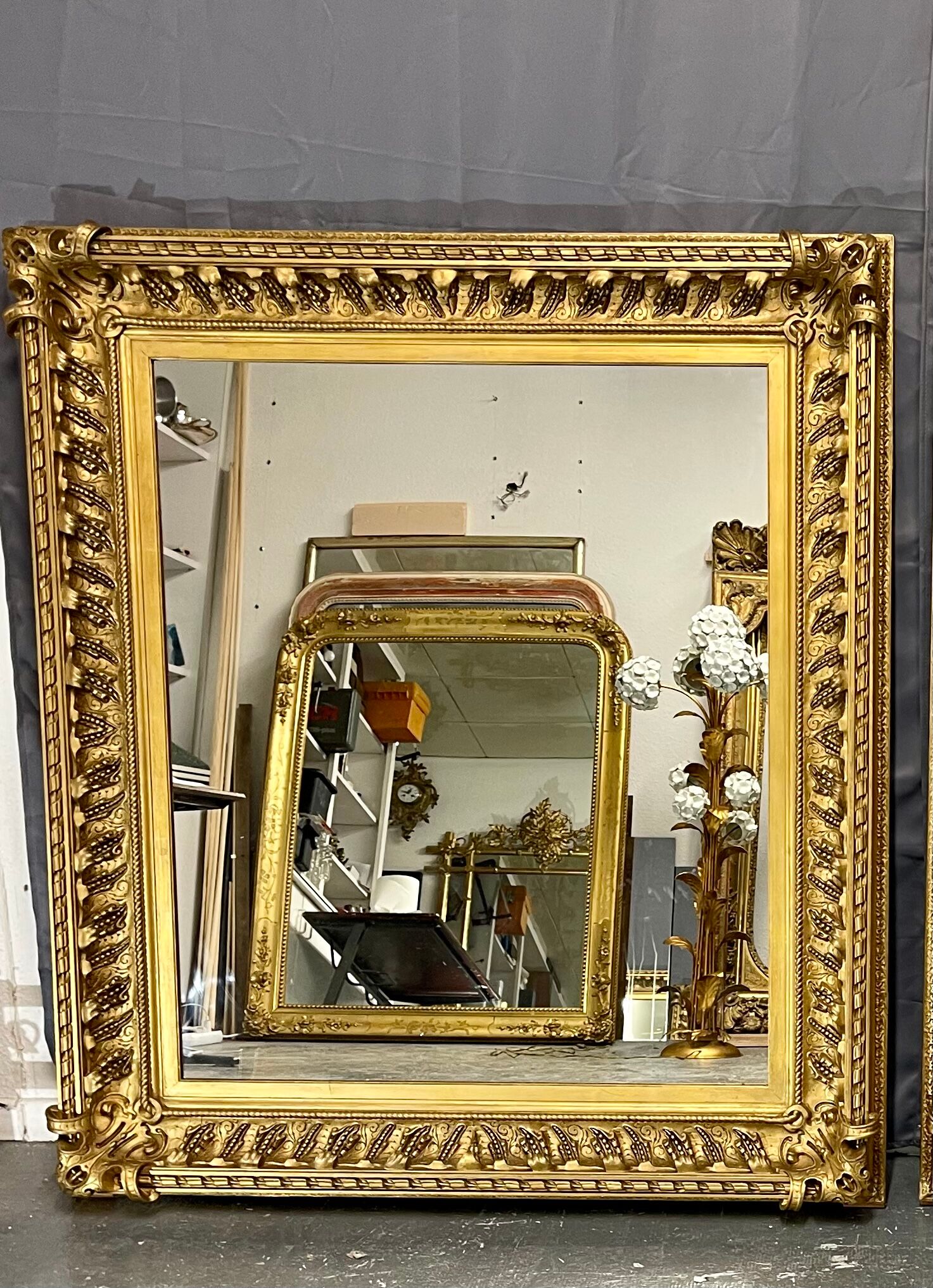 Miroir 134 x117 cm Napoléon III