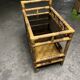 Vintage 1950s bamboo trolley or serving cart.
