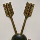 Double fire wall sconces in Empire style